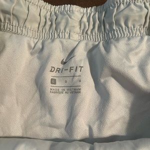 Nike white athletic shorts